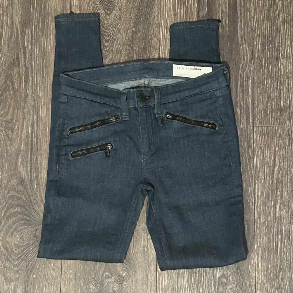 Rag & Bone Blue Skinny Jeans Sleek Fit
